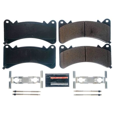 Powerstop BRAKE PADS FMSI Number D1910 Carbon Fiber Infused Ceramic Set Of 4 With Hardware Z23-1910